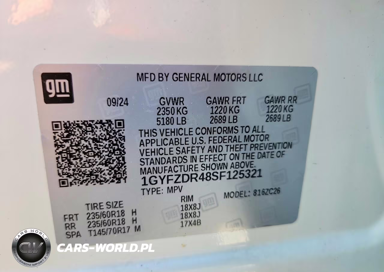 2025 Cadillac Xt4 Premium Luxury VIN:1GYFZDR48SF125321 - 14