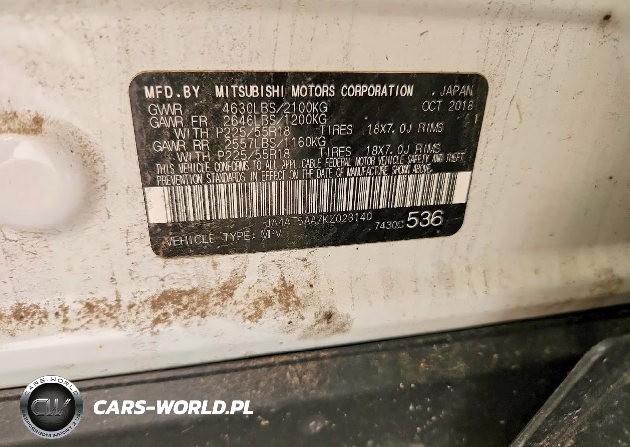 2019 Mitsubishi Eclipse Cross Se VIN:JA4AT5AA7KZ023140 - 13