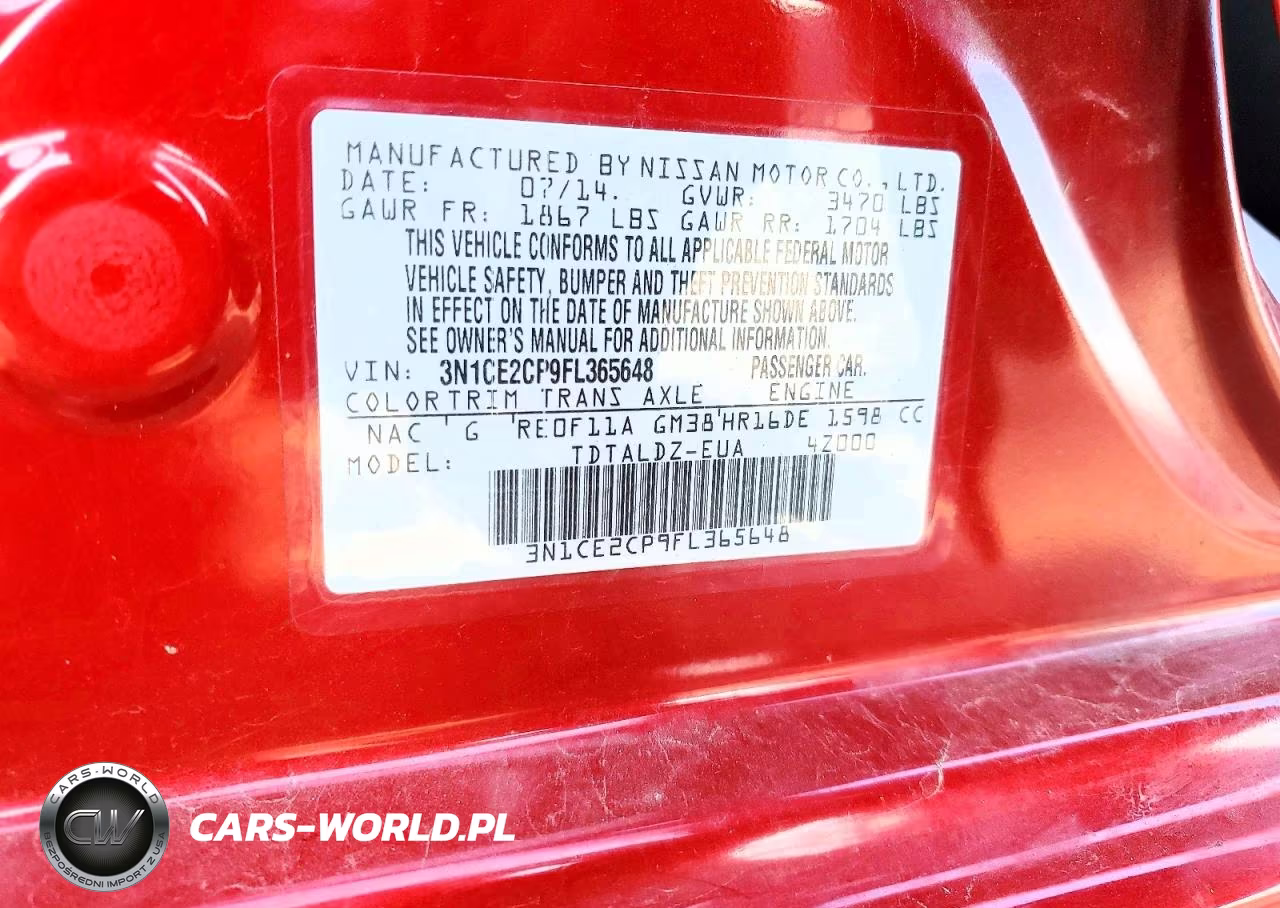 2015 Nissan Versa Note Sv VIN:3N1CE2CP9FL365648 - 13