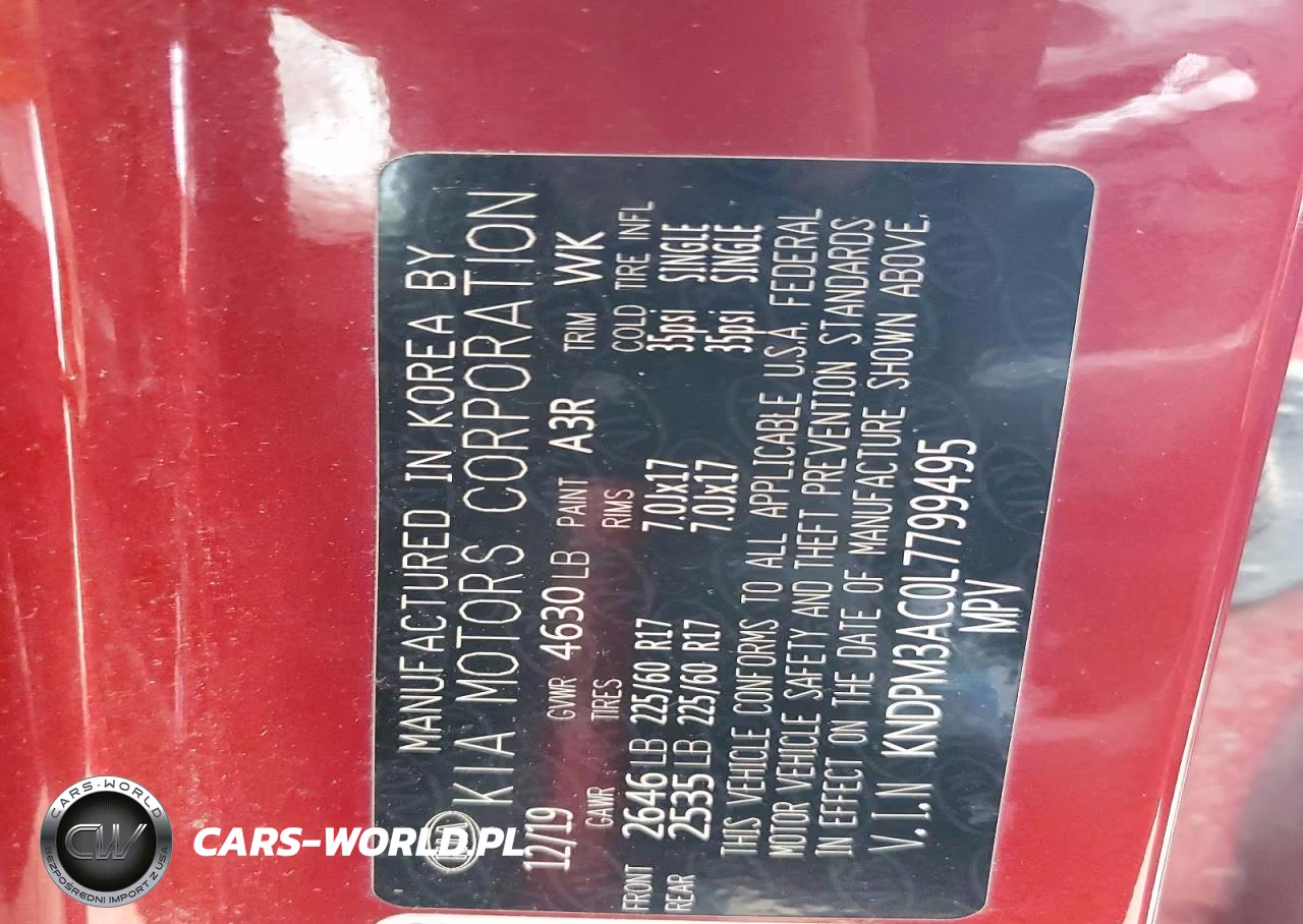 2020 Kia Sportage Lx VIN:KNDPM3AC0L7799495 - 13