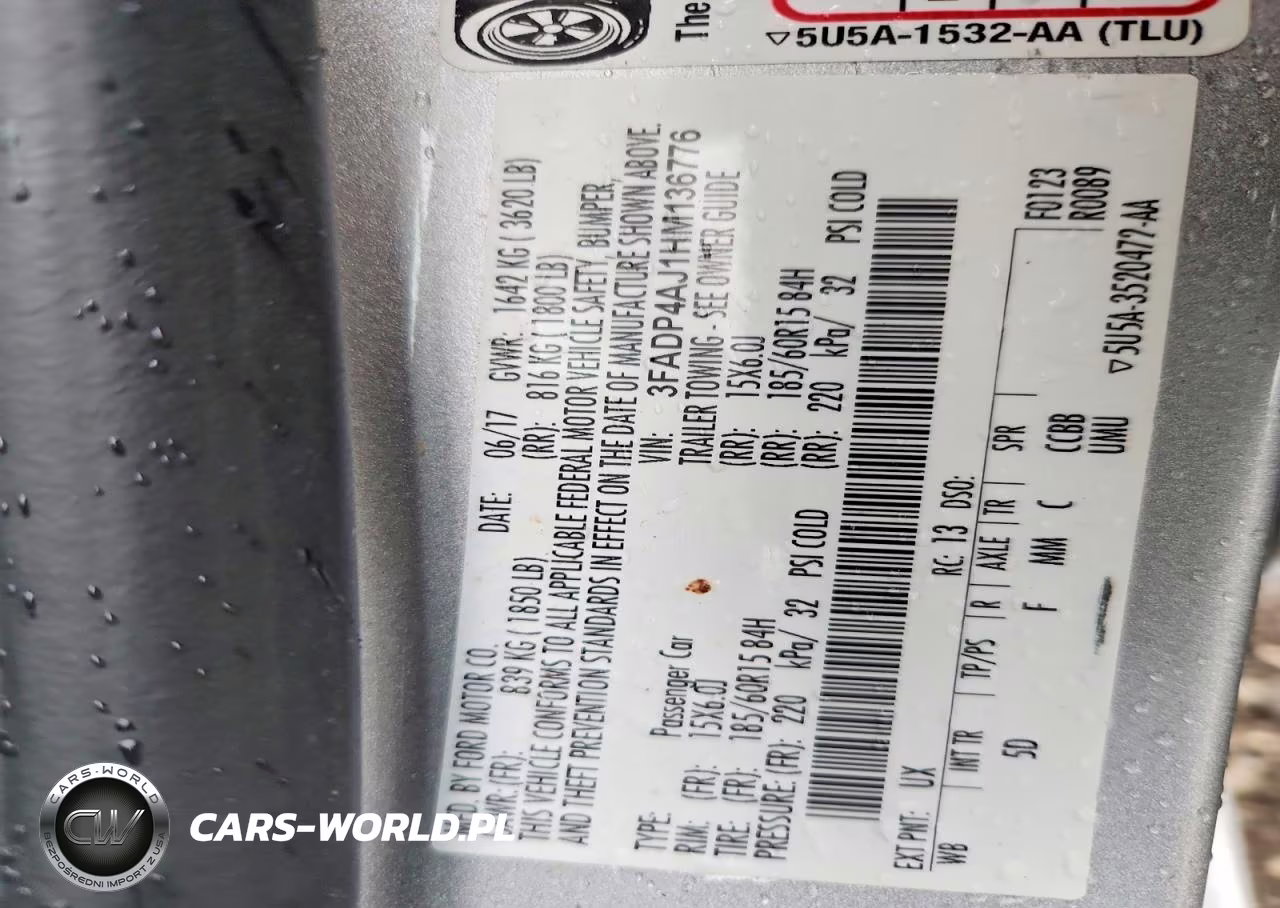 2017 Ford Fiesta S VIN:3FADP4AJ1HM136776 - 13