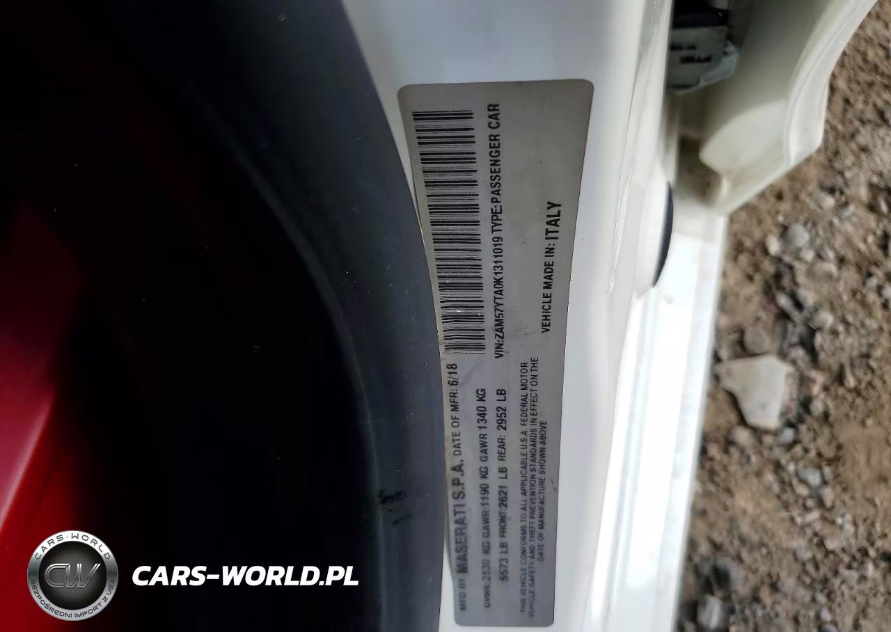 2019 Maserati Ghibli S-Q4 VIN:ZAM57YTA0K1311019 - 12