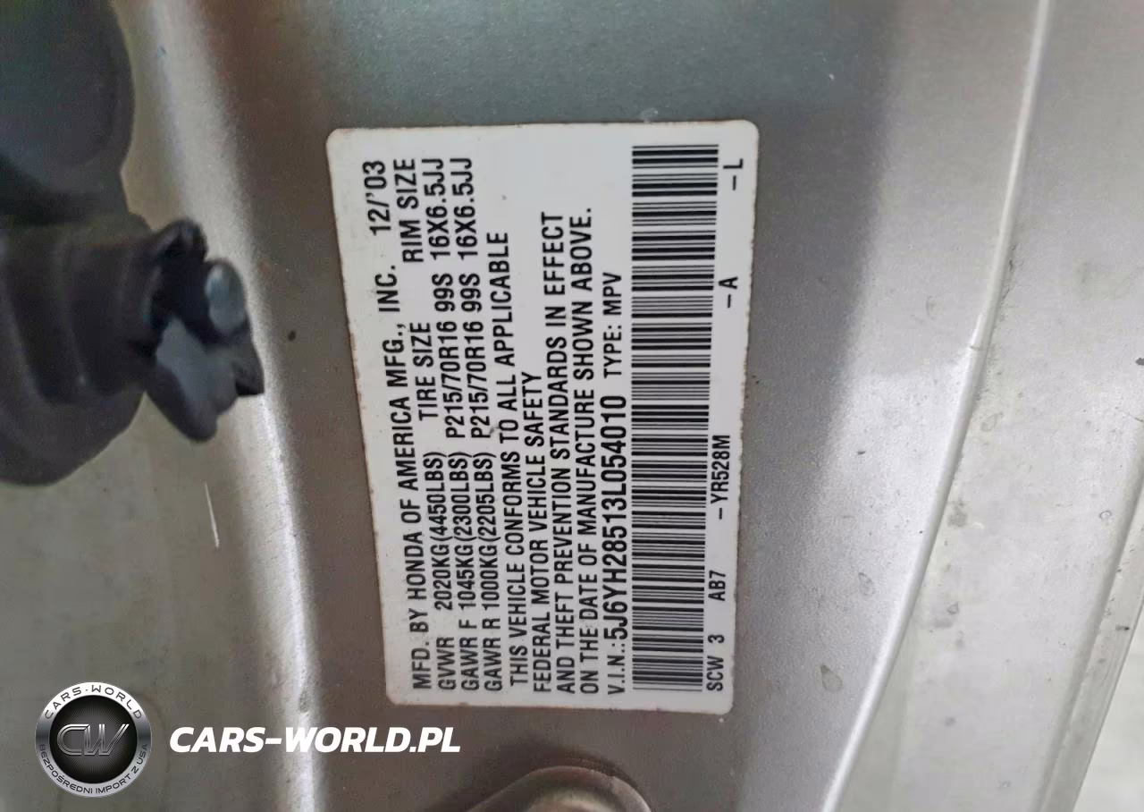 2003 Honda Element Ex VIN:5J6YH28513L054010 - 13