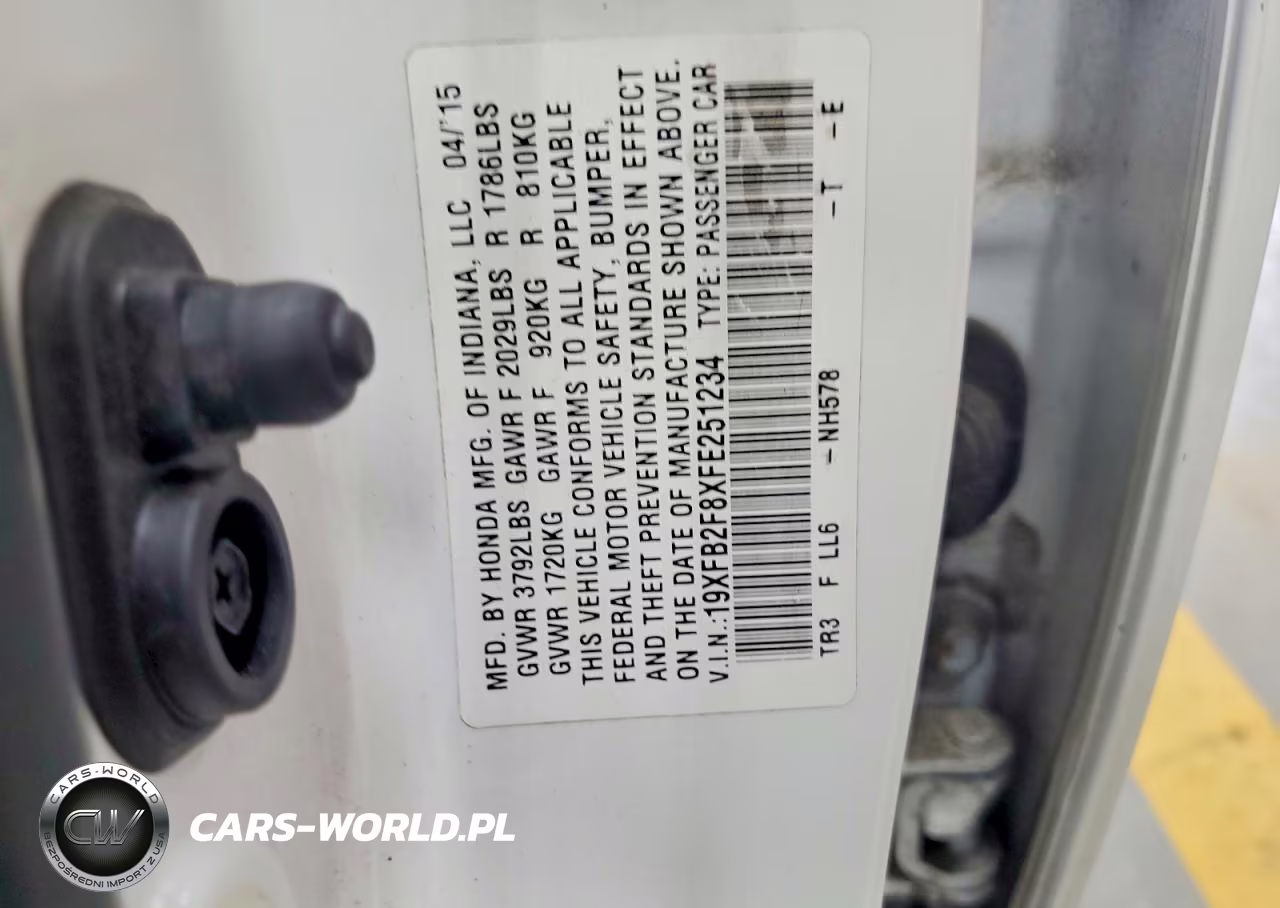 2015 Honda Civic Ex VIN:19XFB2F8XFE251234 - 12