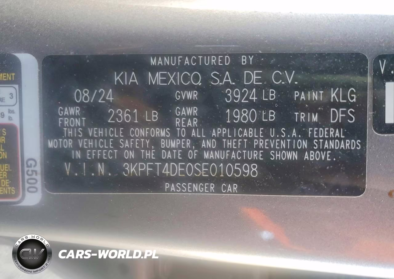 2025 Kia K4 Lxs VIN:3KPFT4DE0SE010598 - 12