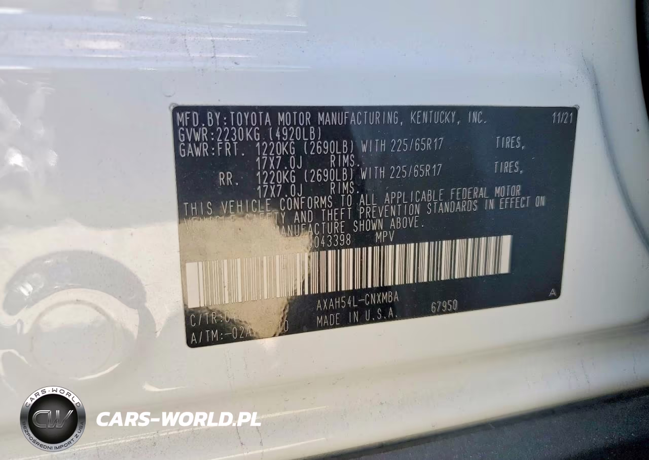 2021 Toyota Rav4 Xle VIN:4T3RWRFV6MU043398 - 14