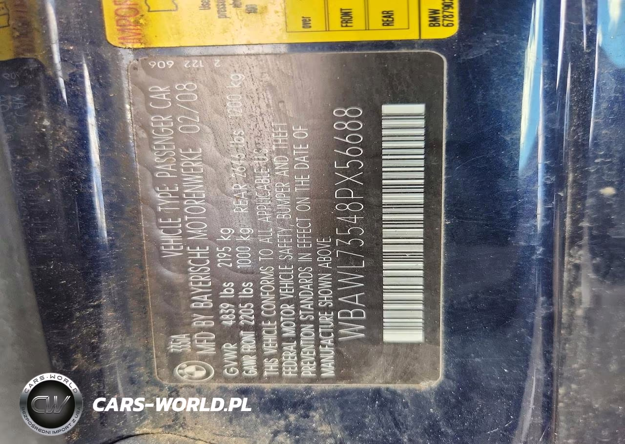 2008 BMW 335 I VIN:WBAWL73548PX56688 - 12
