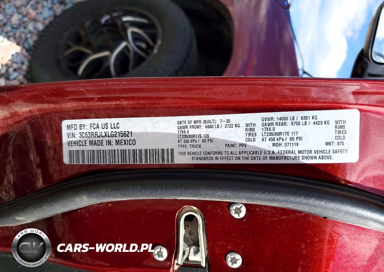 2020 Ram 3500 Laramie VIN:3C63RRJLXLG215621 - 12