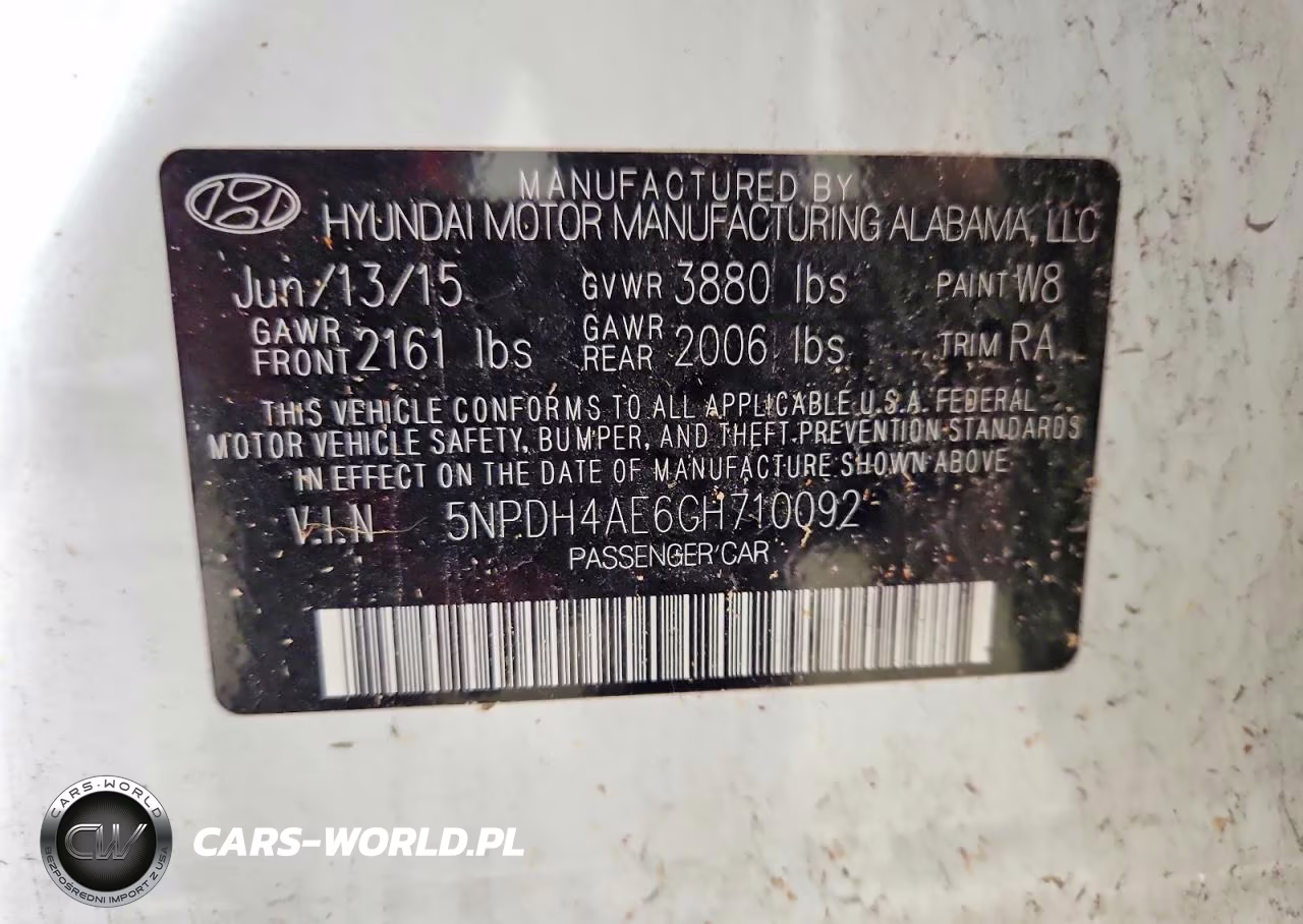 2016 Hyundai Elantra Se VIN:5NPDH4AE6GH710092 - 13