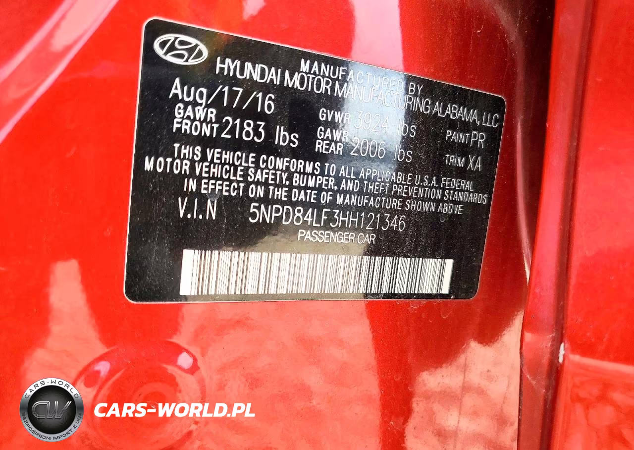 2017 Hyundai Elantra Se VIN:5NPD84LF3HH121346 - 12