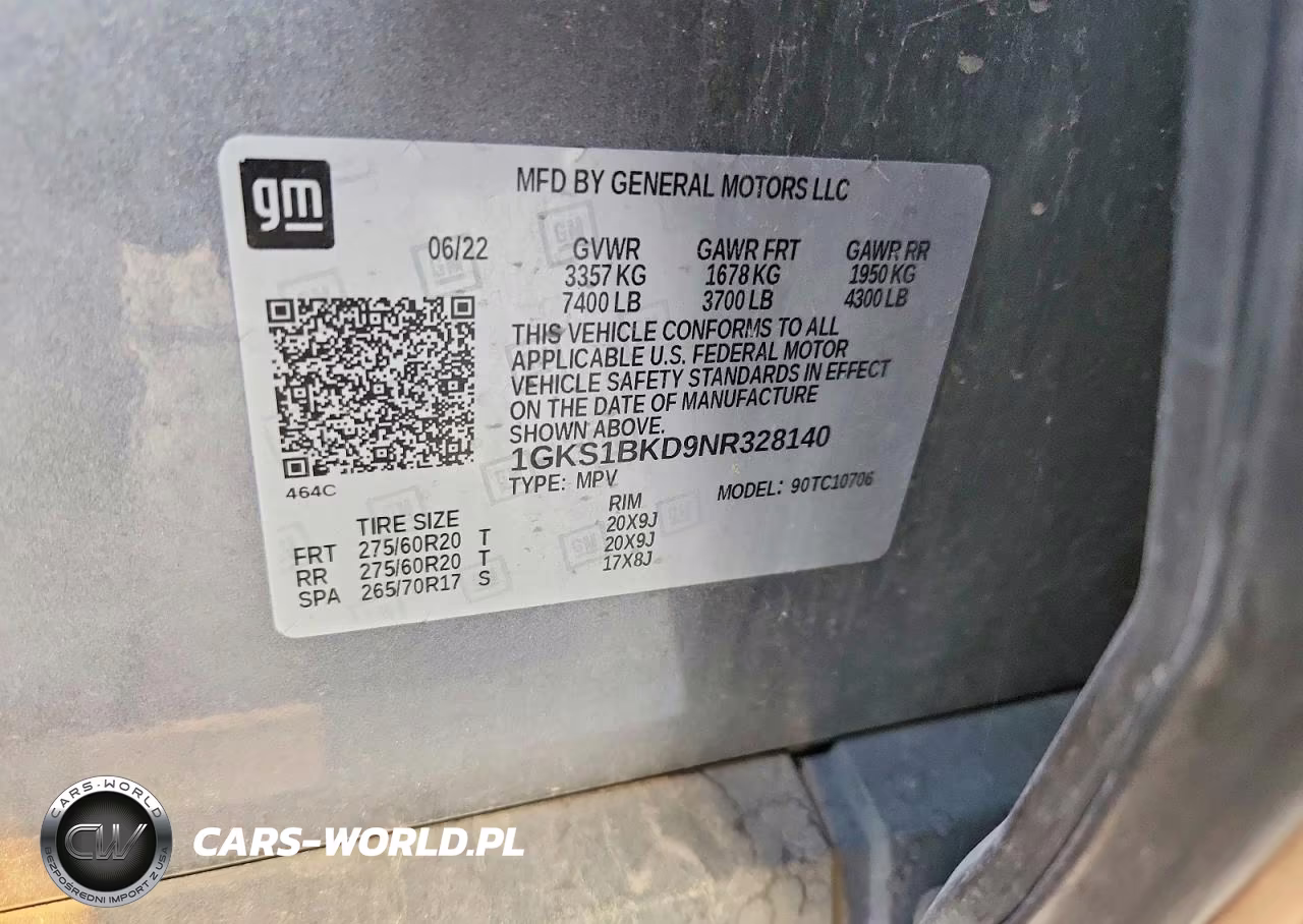 2022 GMC Yukon Slt VIN:1GKS1BKD9NR328140 - 13