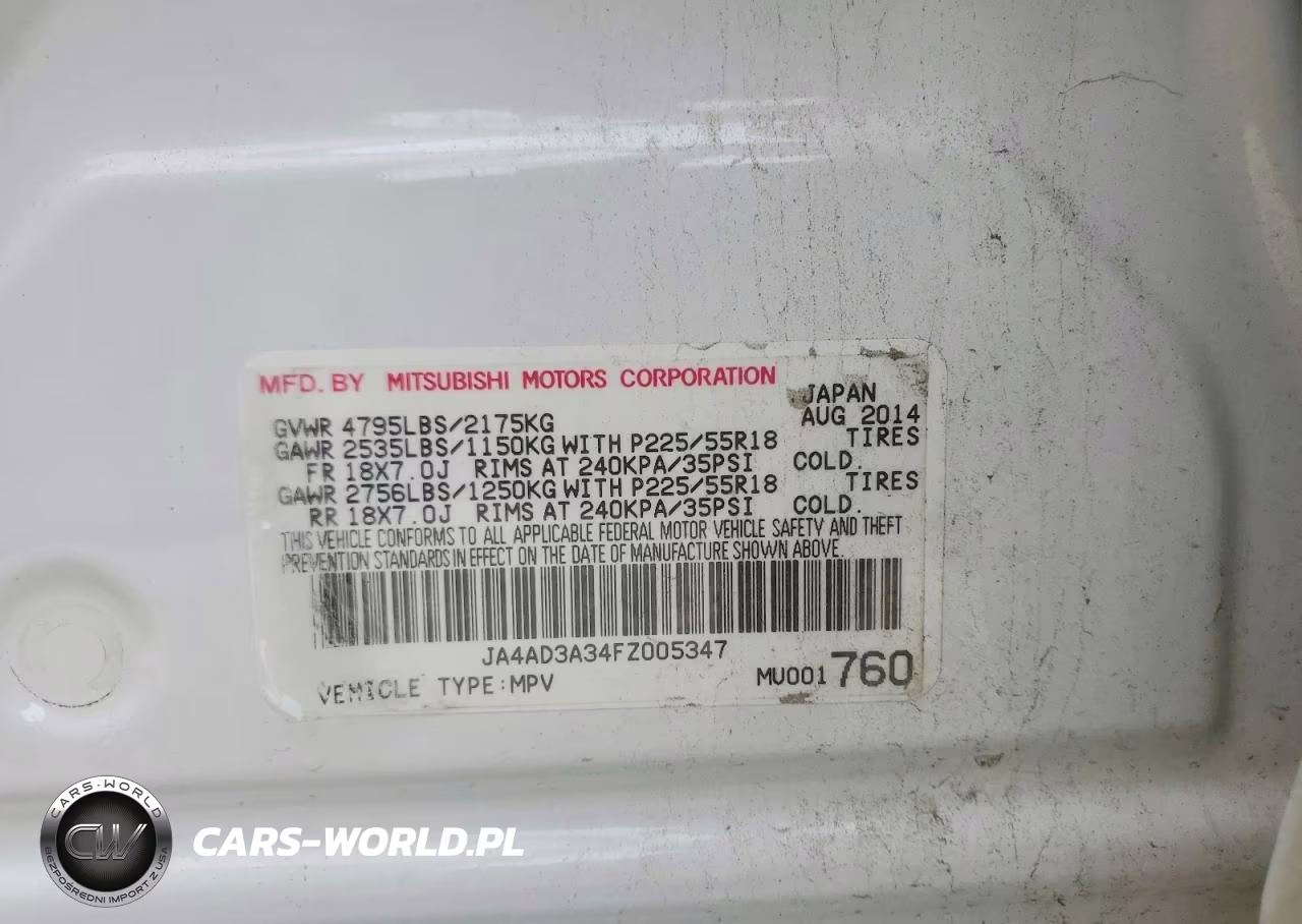 2015 Mitsubishi Outlander Se VIN:JA4AD3A34FZ005347 - 13