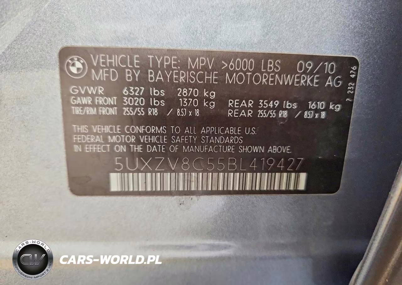 2011 BMW X5 xDrive50I VIN:5UXZV8C55BL419427 - 13