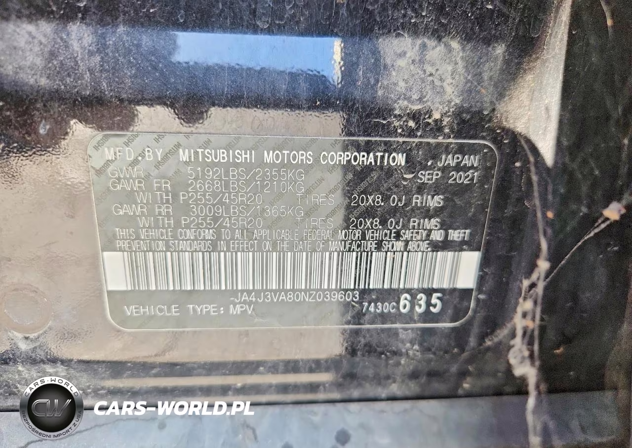 2022 Mitsubishi Outlander Sel VIN:JA4J3VA80NZ039603 - 13
