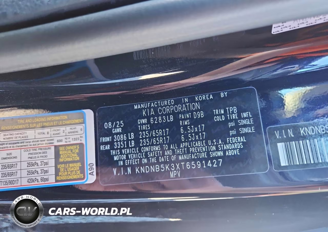 2026 Kia Carnival Lxs VIN:KNDNB5K3XT6591427 - 13