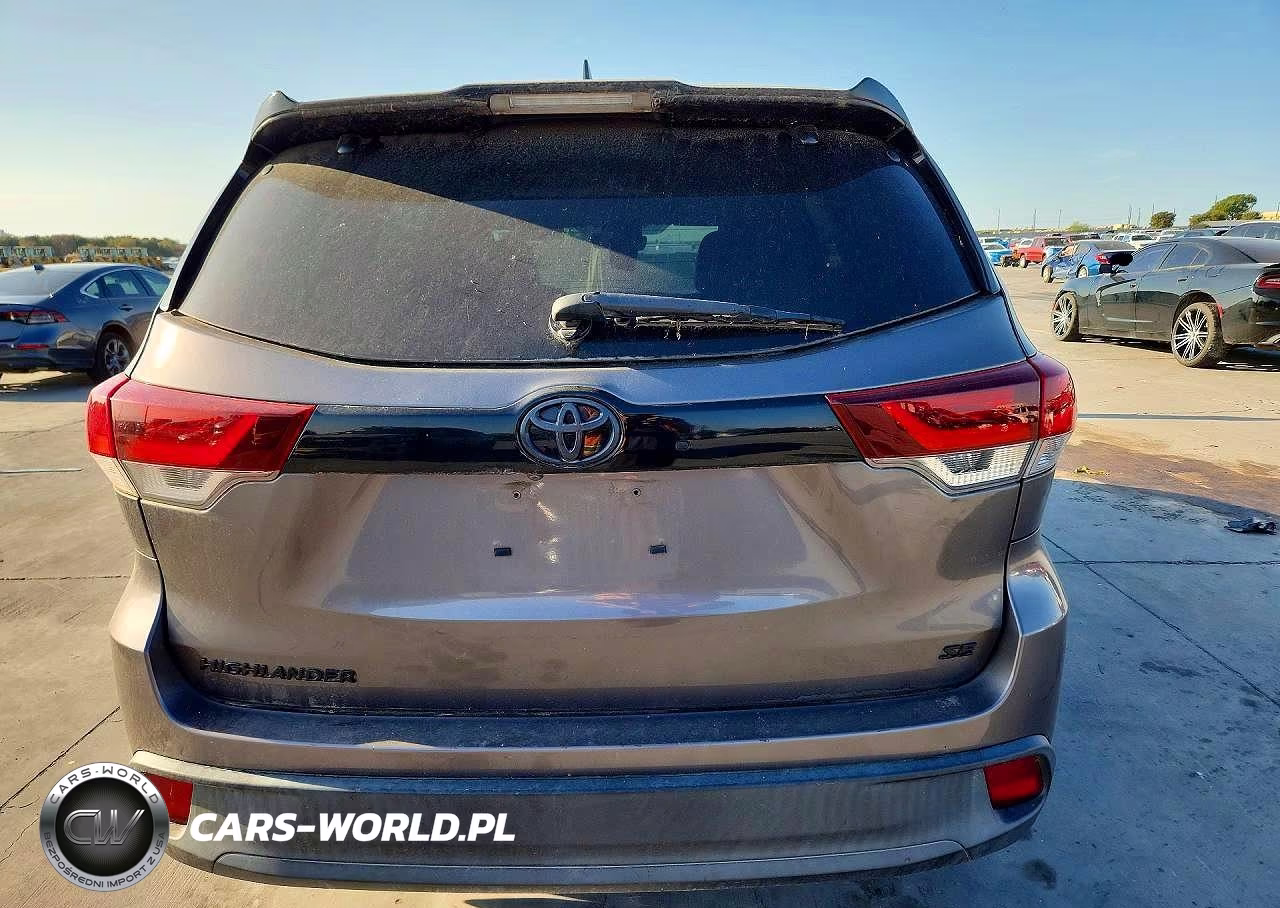2019 Toyota Highlander Se VIN:5TDKZRFH9KS319641 - 6