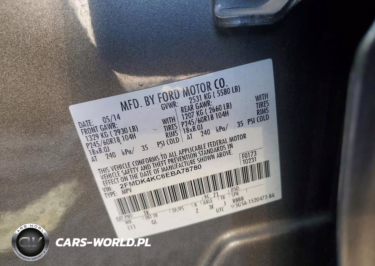 2014 Ford Edge Limited VIN:2FMDK4KC6EBA78780 - 13