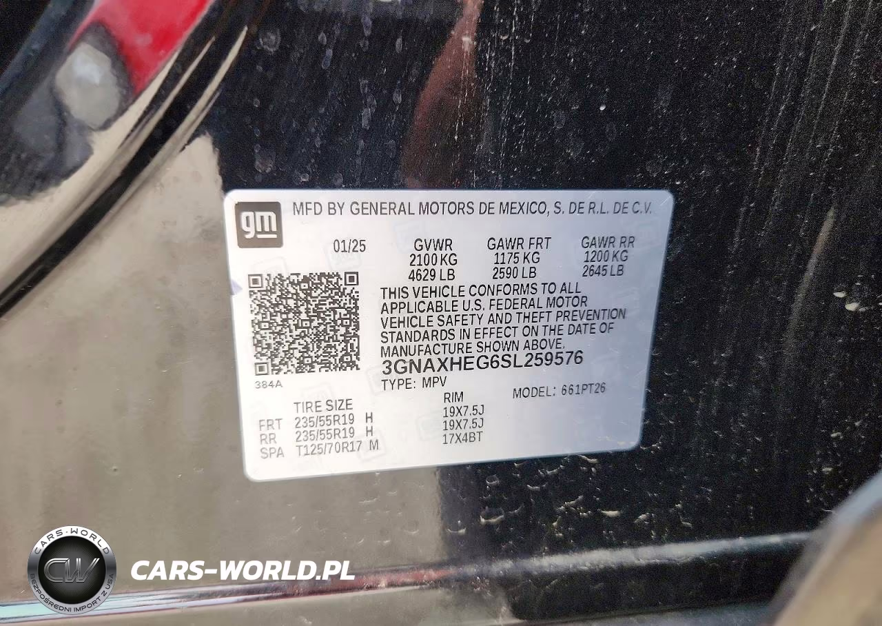 2025 Chevrolet Equinox Fwd Lt VIN:3GNAXHEG6SL259576 - 13