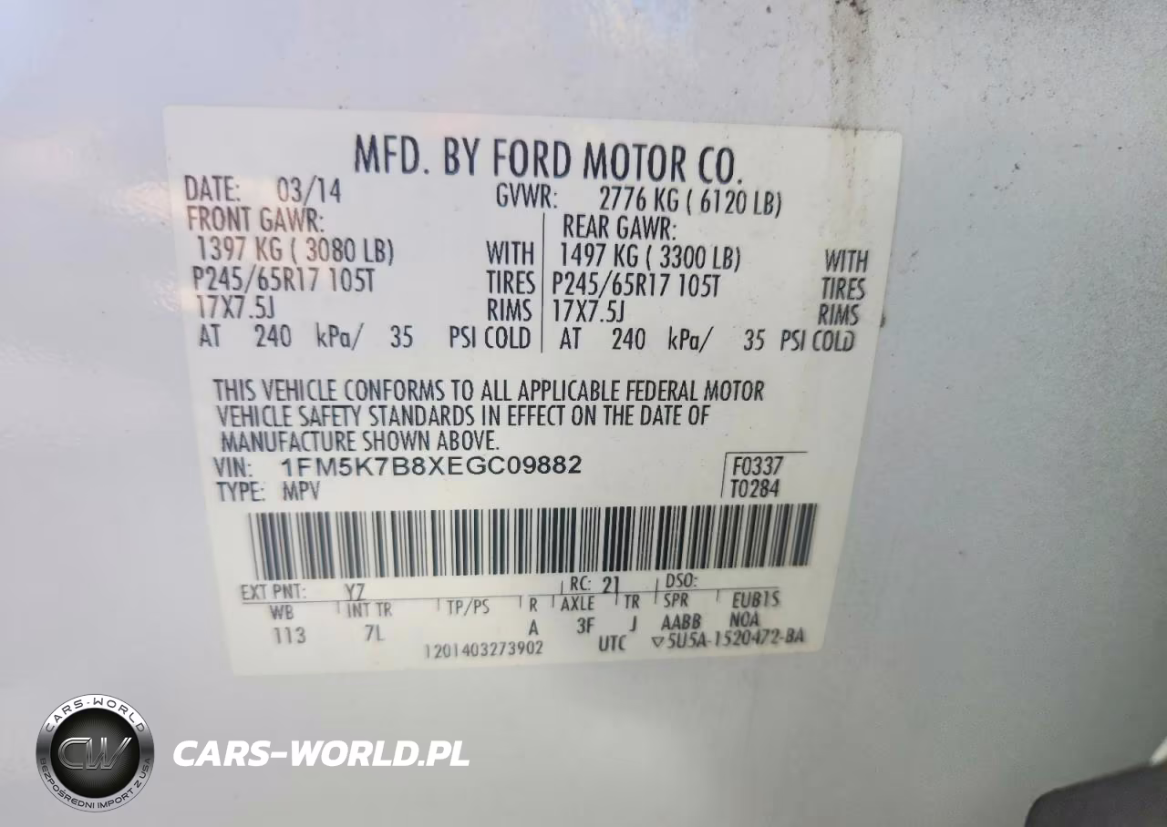 2014 Ford Explorer VIN:1FM5K7B8XEGC09882 - 13