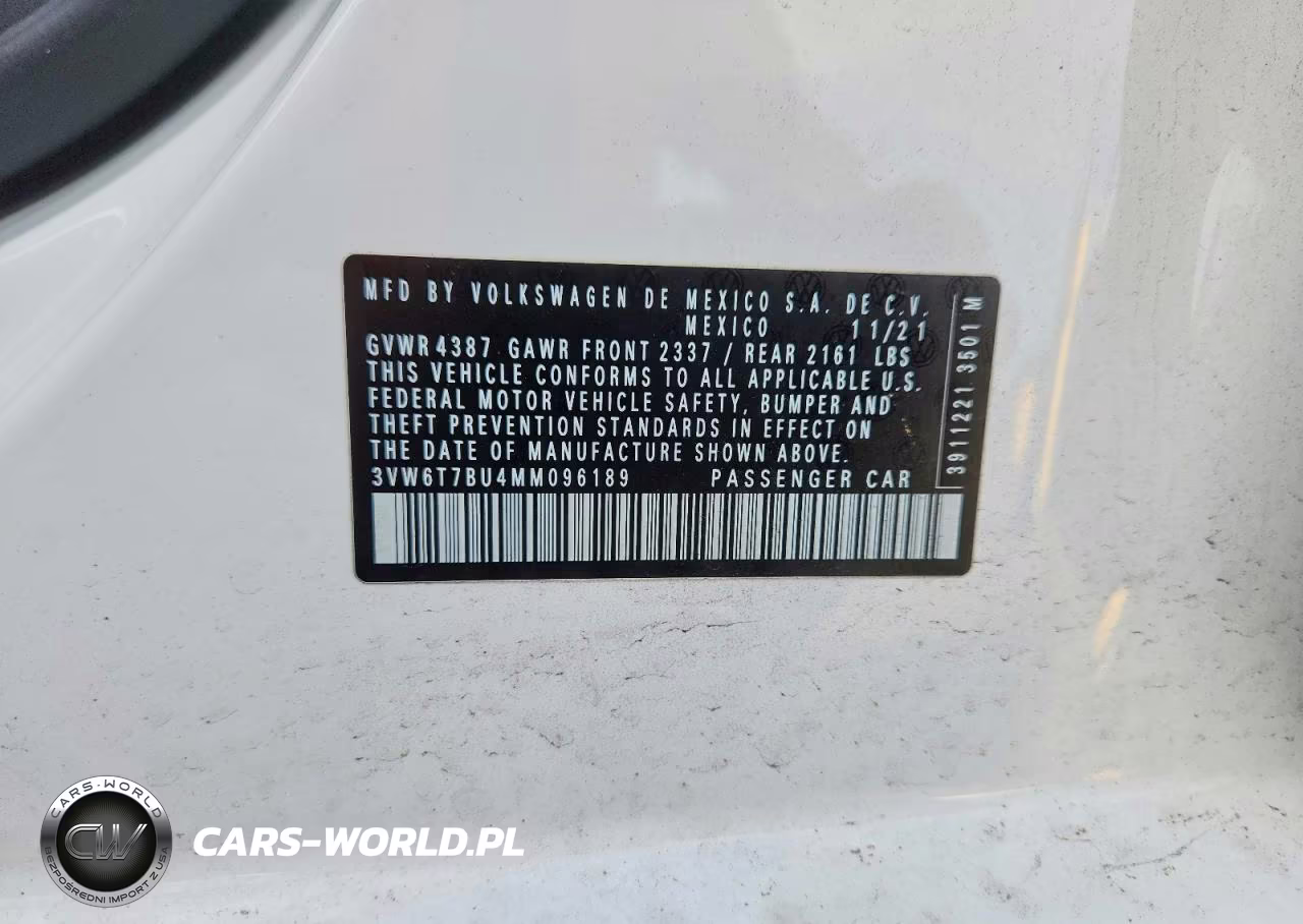 2021 Volkswagen Jetta Gli VIN:3VW6T7BU4MM096189 - 12
