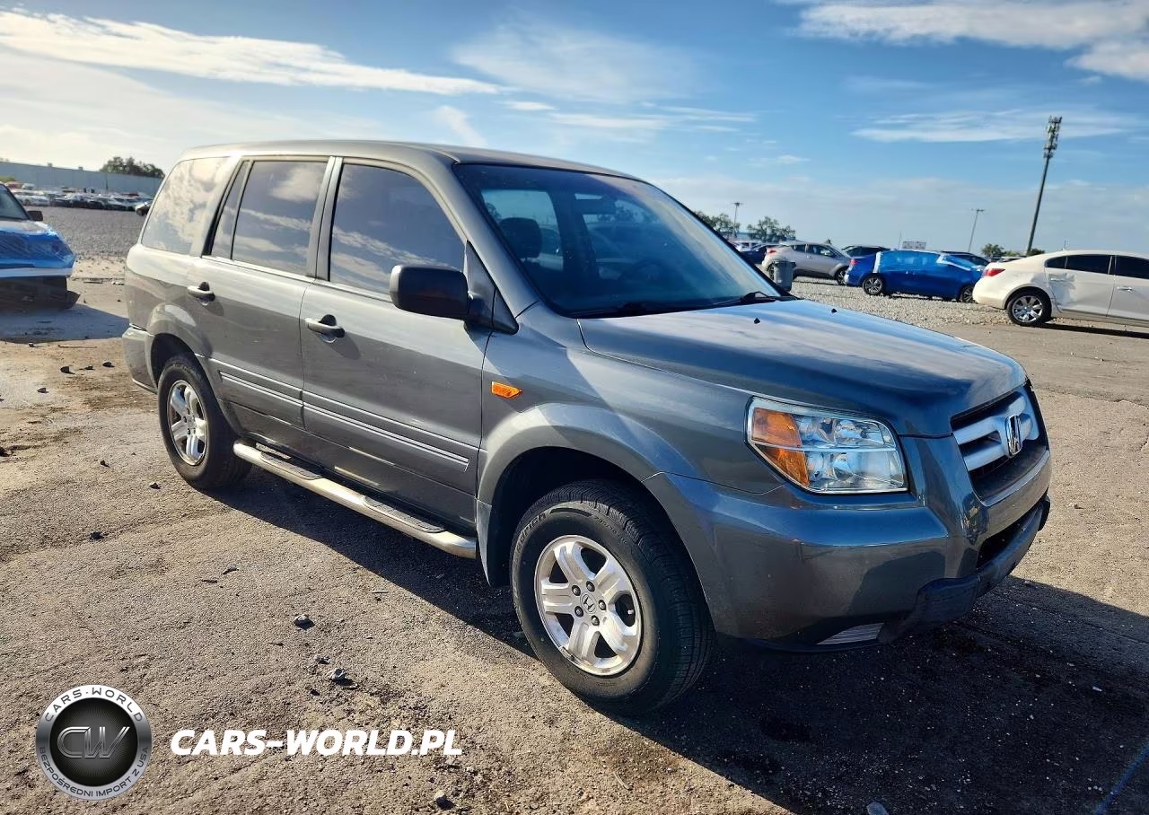 2007 Honda Pilot Lx VIN:5FNYF18137B024454 - 4