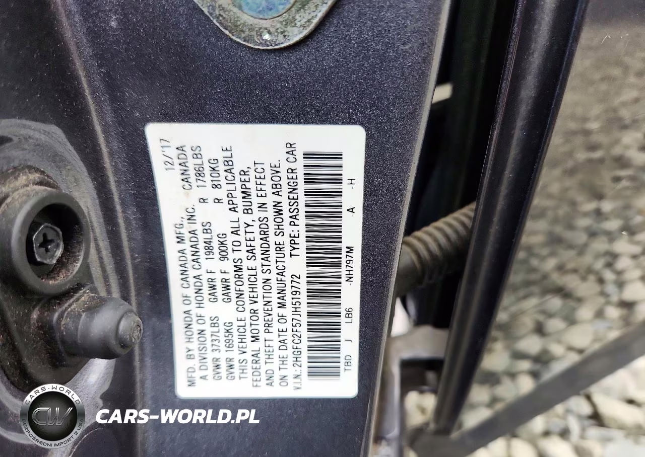 2018 Honda Civic Lx VIN:2HGFC2F57JH519772 - 12