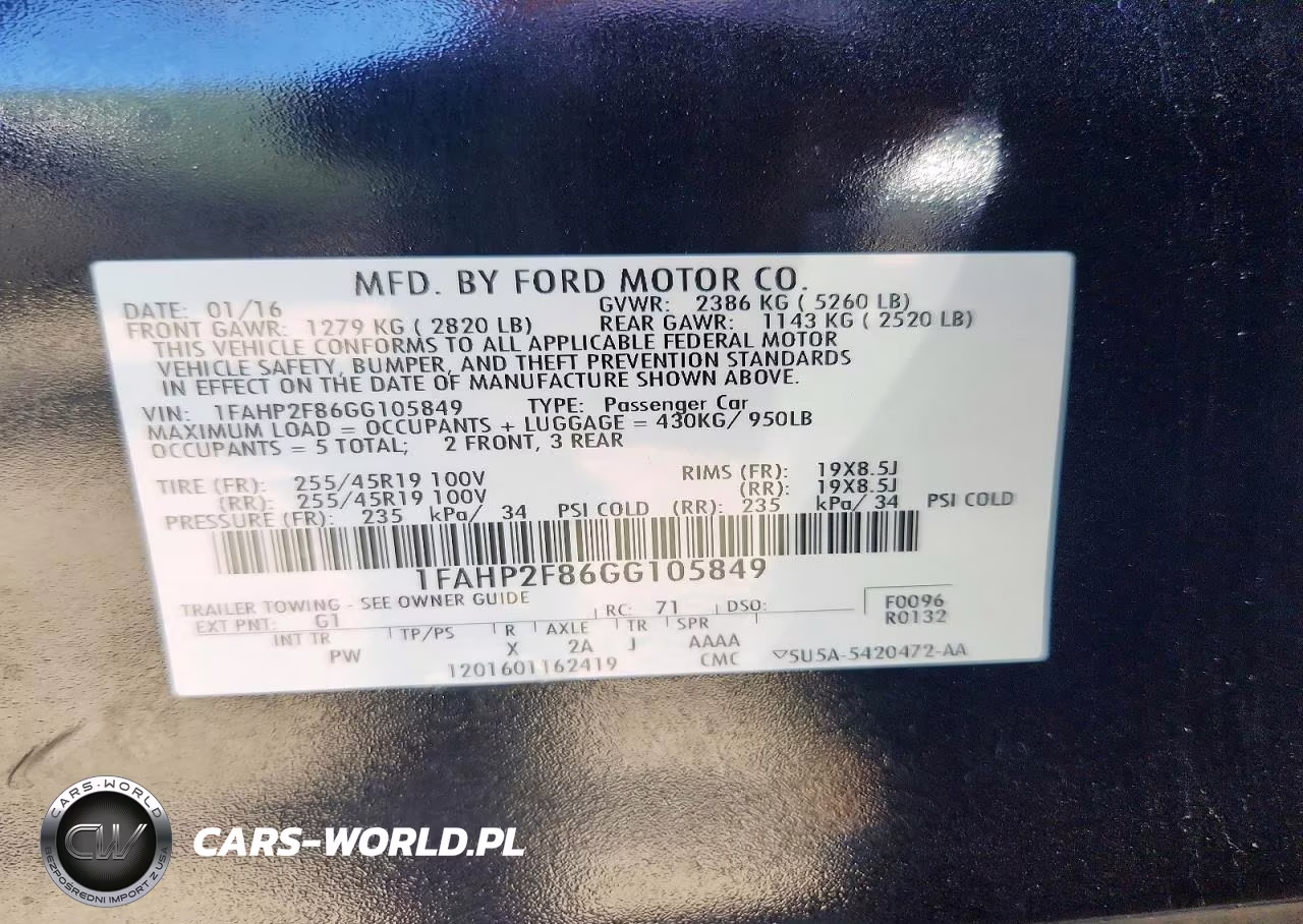 2016 Ford Taurus Limited VIN:1FAHP2F86GG105849 - 12