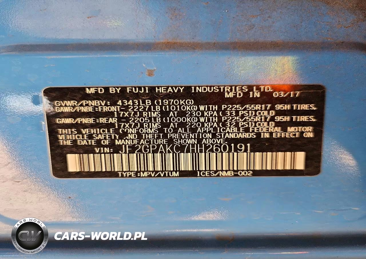 2017 Subaru Crosstrek Limited VIN:JF2GPAKC7HH260191 - 12