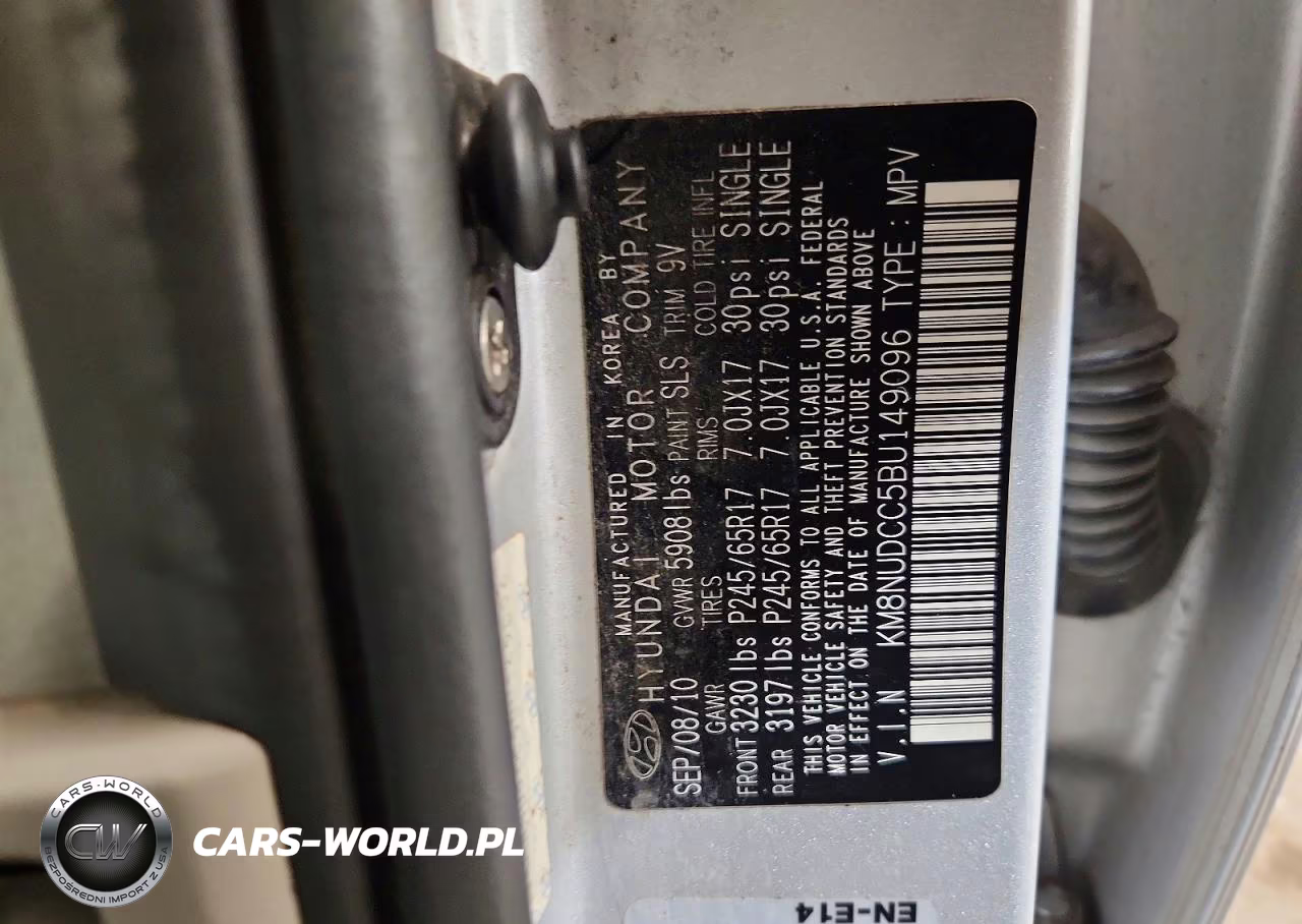 2011 Hyundai Veracruz Gls VIN:KM8NUDCC5BU149096 - 13