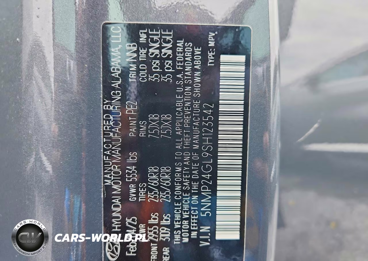 2025 Hyundai Santa Fe Sel VIN:5NMP24GL9SH123542 - 8
