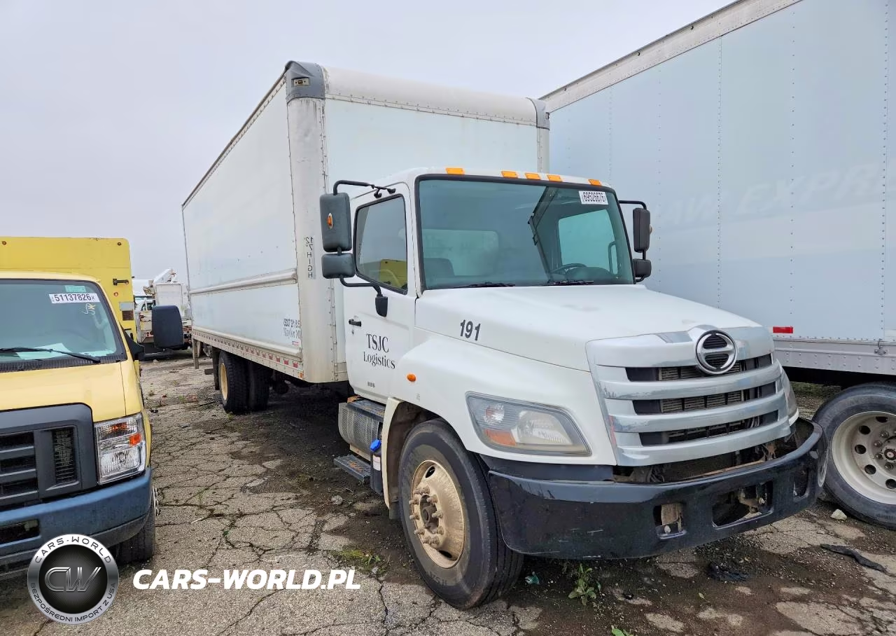 2016 Hino 258-268 Box Truck VIN:5PVNJ8JV2G4S60091 - 4