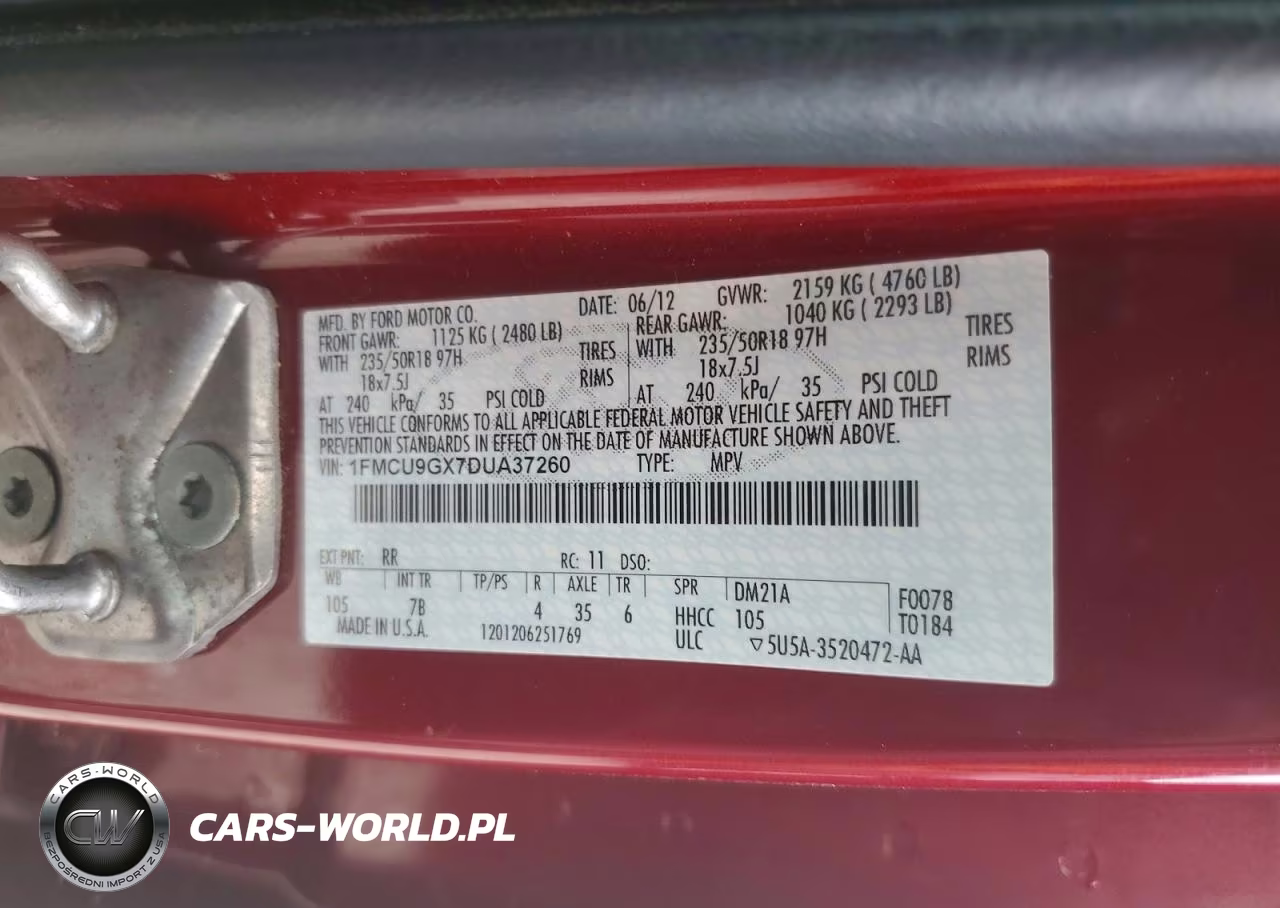 2013 Ford Escape Se VIN:1FMCU9GX7DUA37260 - 13