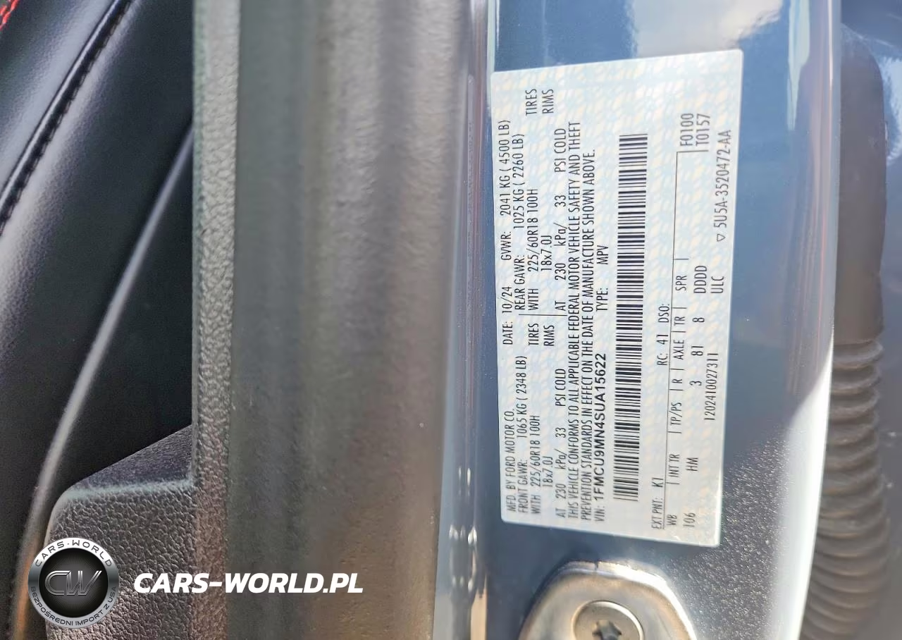 2025 Ford Escape St Line VIN:1FMCU9MN4SUA15622 - 12