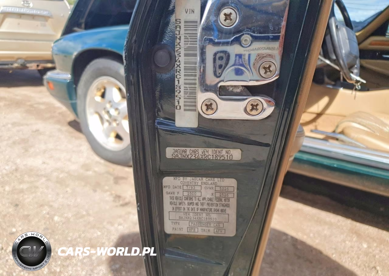 1994 Jaguar Xjs 2+2 VIN:SAJNX234XRC189510 - 12