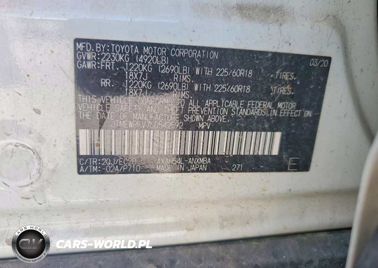 2020 Toyota Rav4 Xse VIN:JTMEWRFV7LD542592 - 12