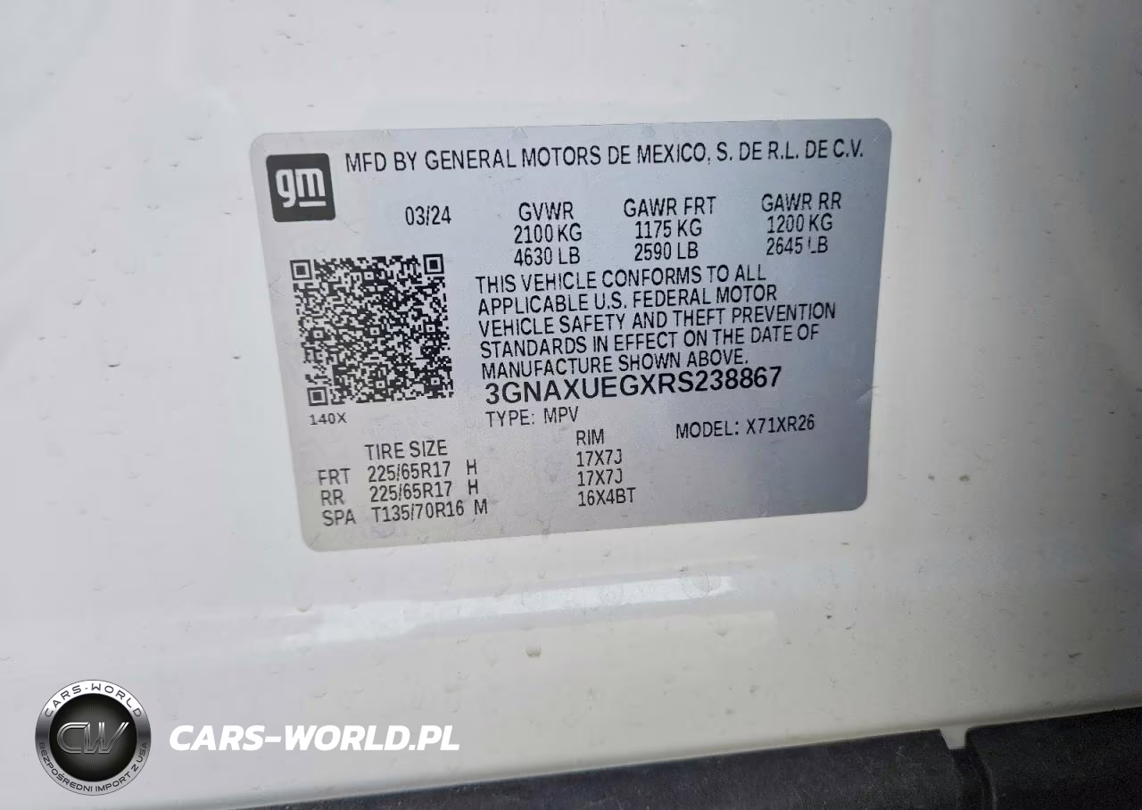 2024 Chevrolet Equinox Lt VIN:3GNAXUEGXRS238867 - 13