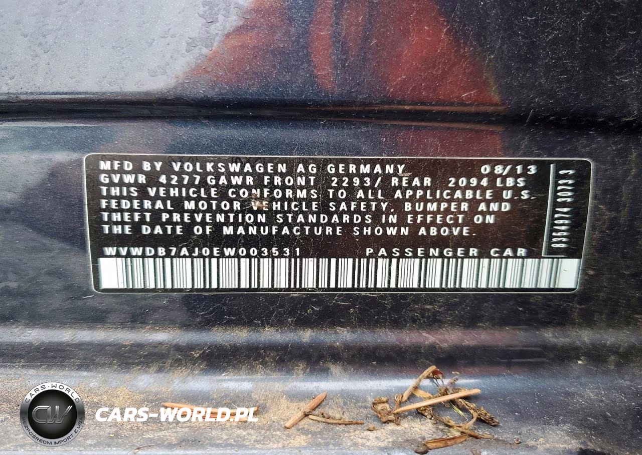 2014 Volkswagen Golf VIN:WVWDB7AJ0EW003531 - 12