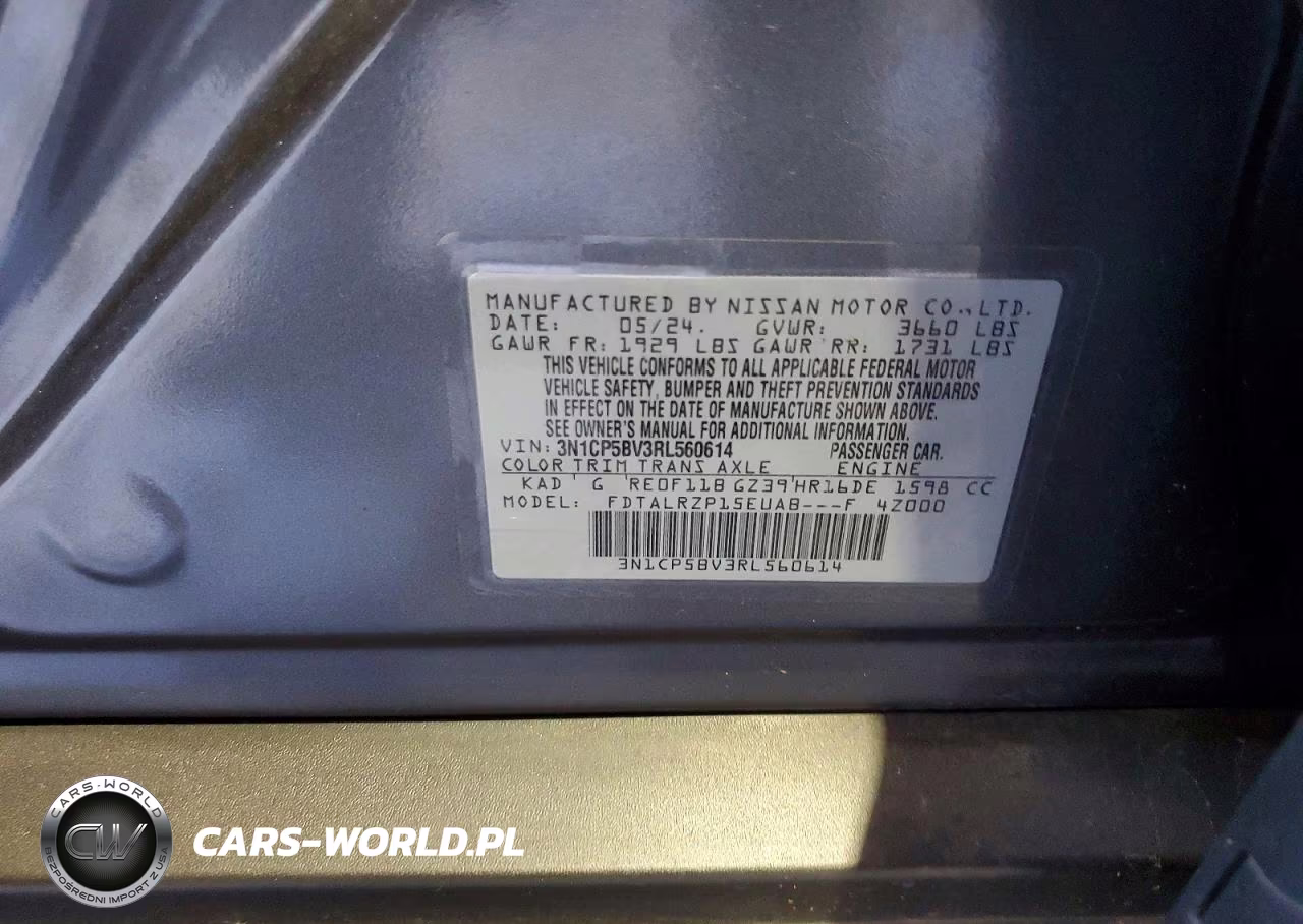 2024 Nissan Kicks S VIN:3N1CP5BV3RL560614 - 13