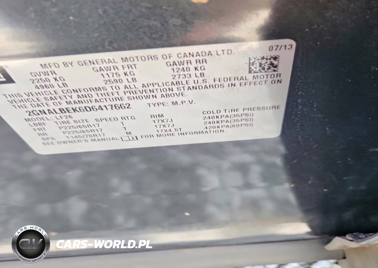 2013 Chevrolet Equinox Ls VIN:2GNALBEK6D6417662 - 13