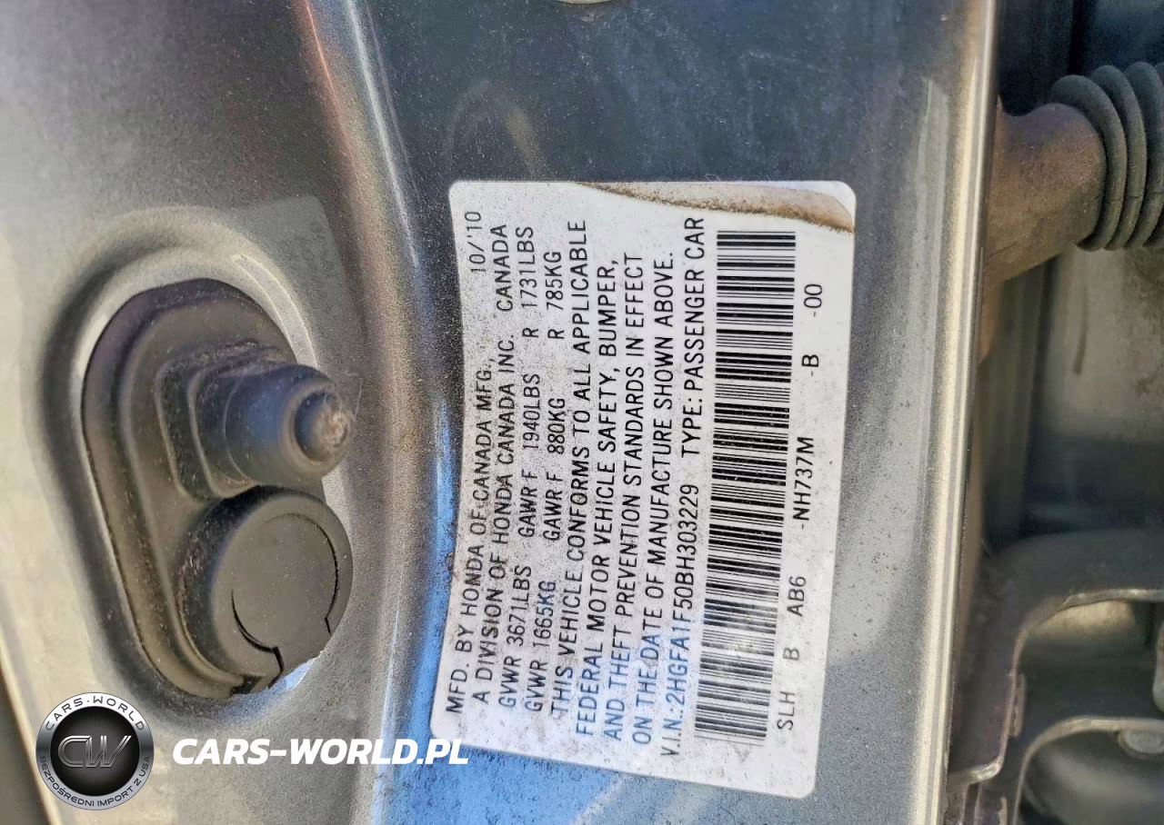 2011 Honda Civic Lx VIN:2HGFA1F50BH303229 - 12