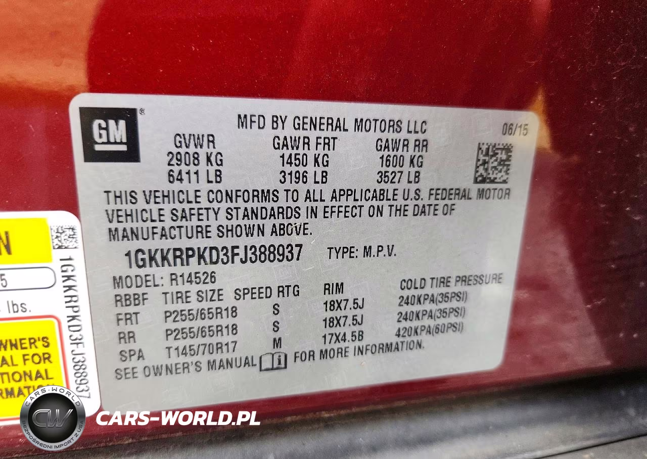2015 GMC Acadia Sle VIN:1GKKRPKD3FJ388937 - 13