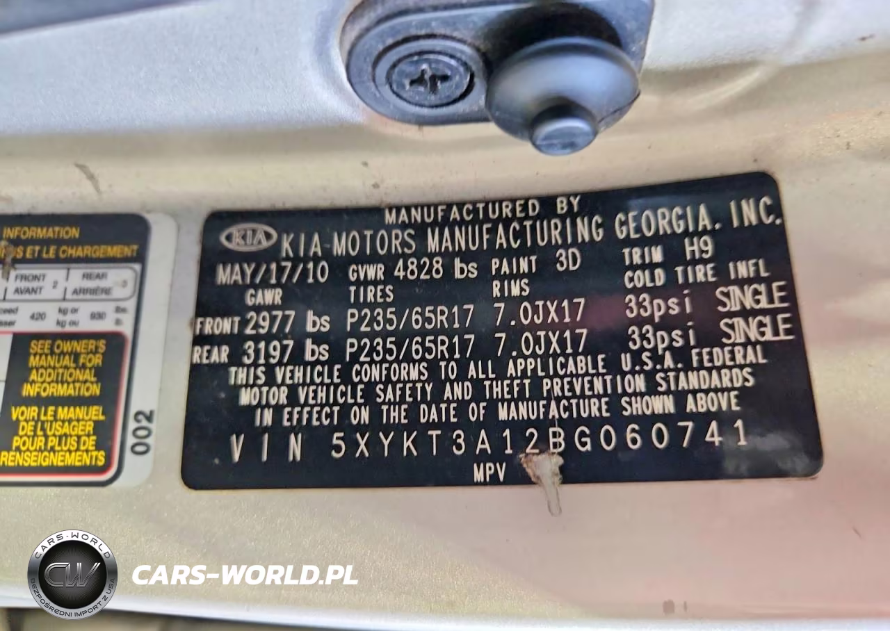 2011 Kia Sorento Lx VIN:5XYKT3A12BG060741 - 13