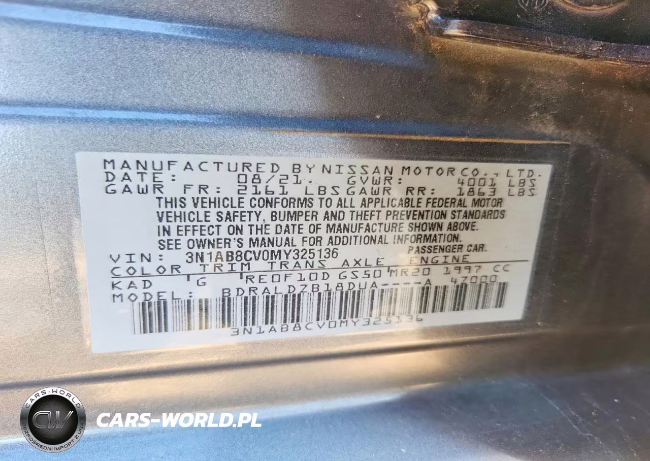 2021 Nissan Sentra Sv VIN:3N1AB8CV0MY325136 - 12