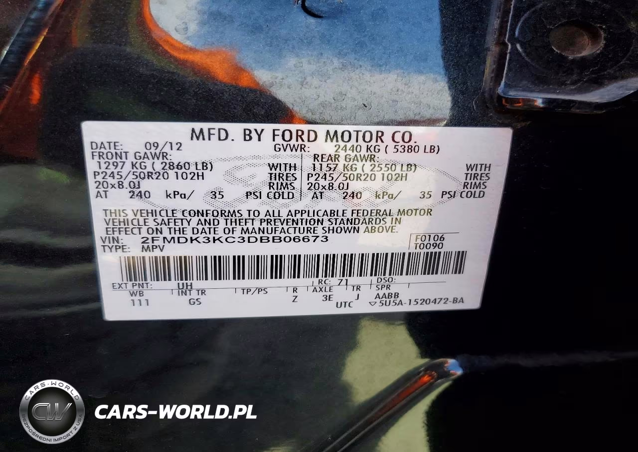 2013 Ford Edge Limited VIN:2FMDK3KC3DBB06673 - 14