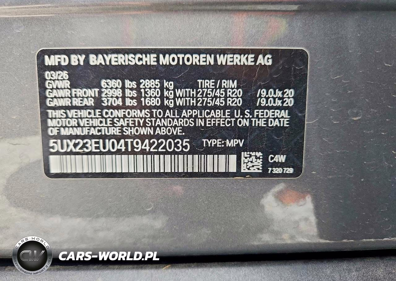2026 BMW X5 xDrive40I VIN:5UX23EU04T9422035 - 14