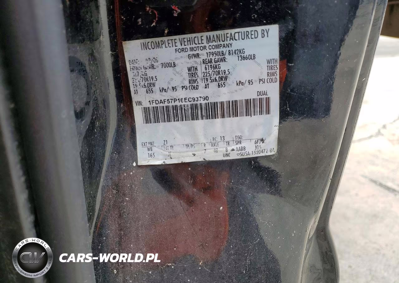 2006 Ford F550 Super Duty VIN:1FDAF57P16EC93790 - 12