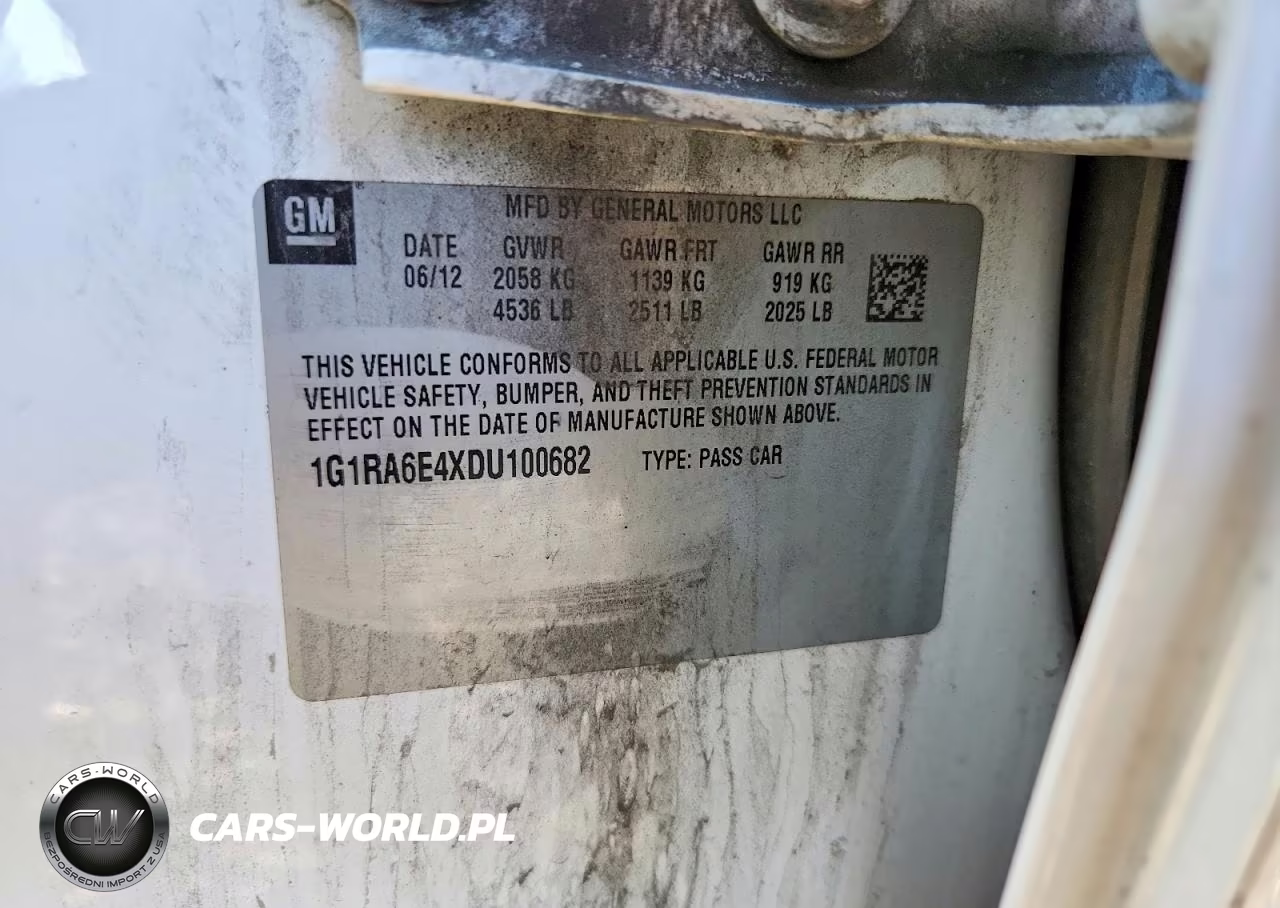 2013 Chevrolet Volt Premium VIN:1G1RA6E4XDU100682 - 12