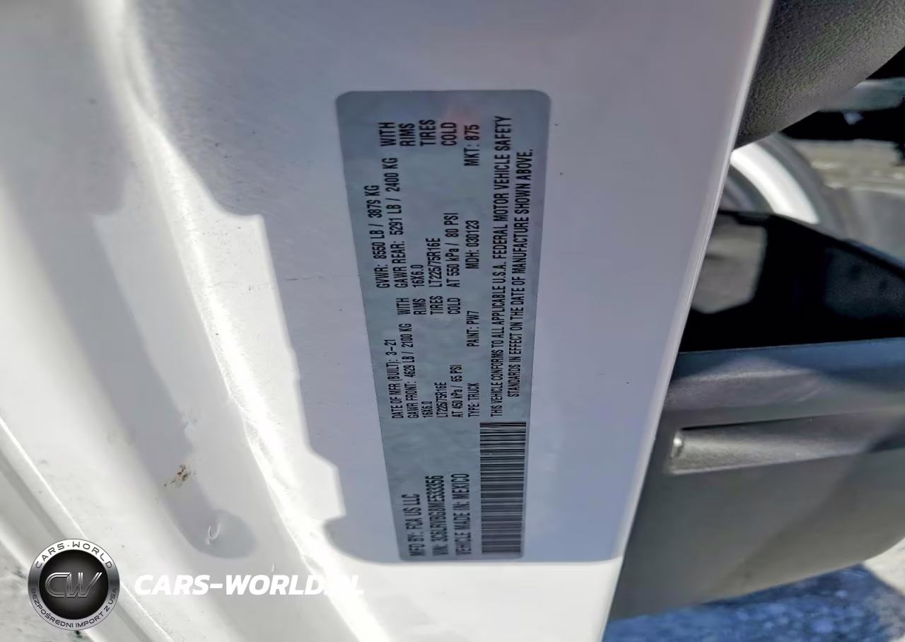 2021 Ram Promaster 1500 1500 High VIN:3C6LRVBG8ME533356 - 13