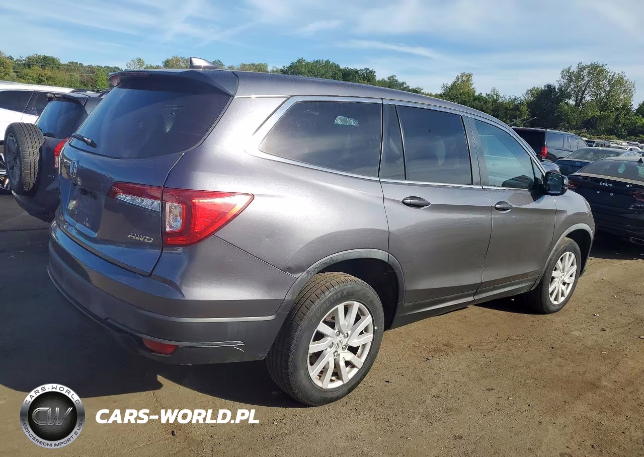 2019 Honda Pilot Lx VIN:5FNYF6H16KB030092 - 3