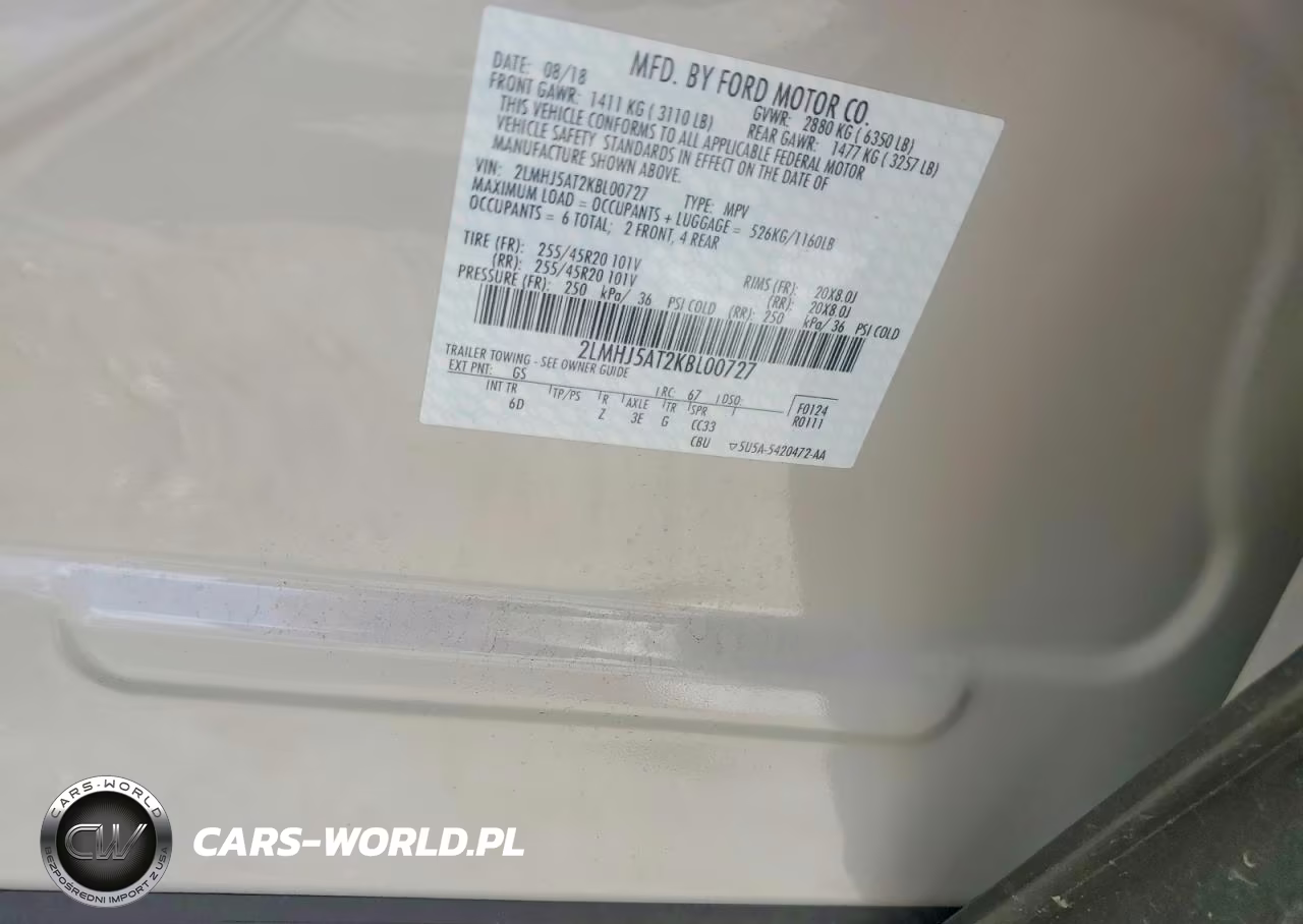2019 Lincoln Mkt VIN:2LMHJ5AT2KBL00727 - 14